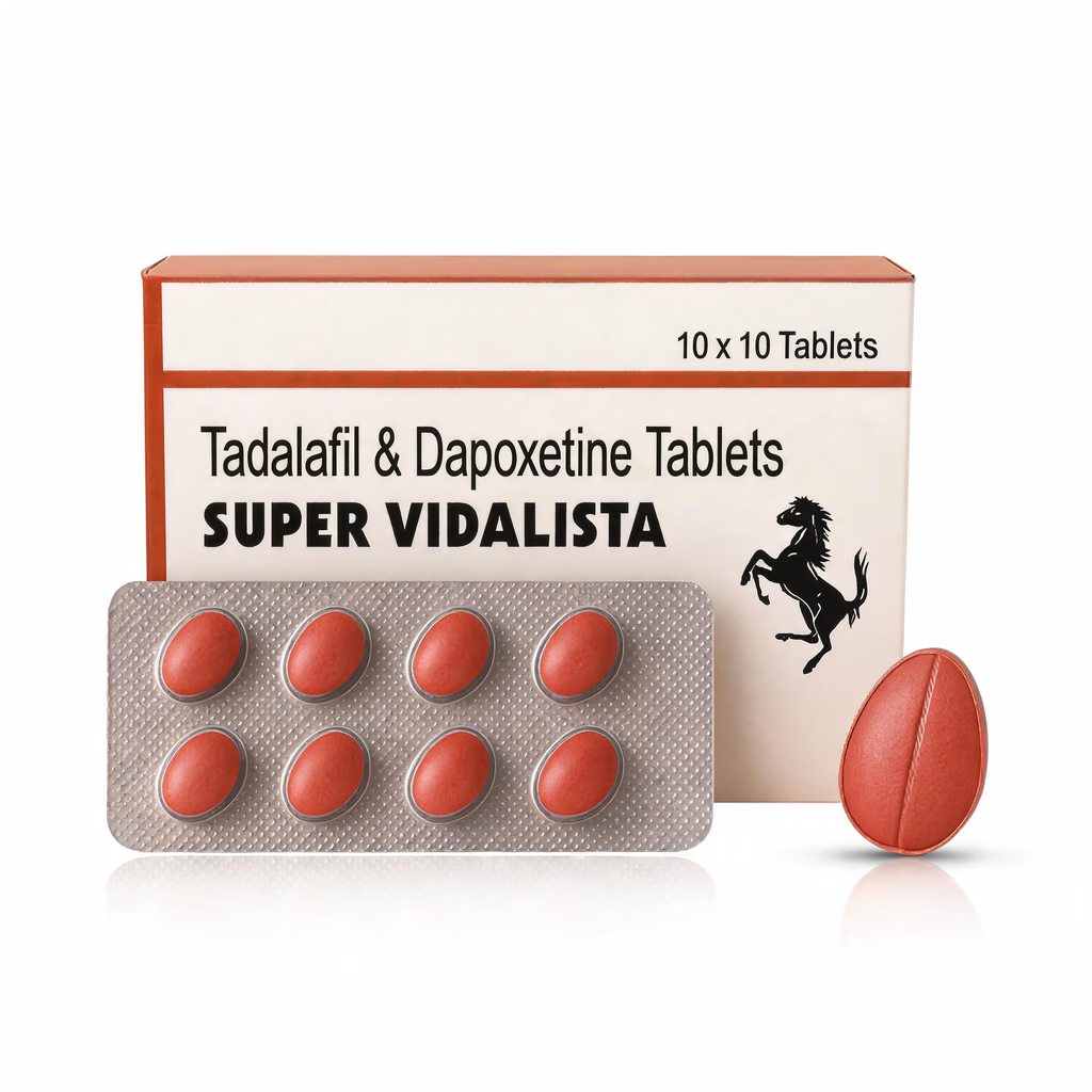 Opakowanie tabletek Super Vidalista tadalafil i dapoksetyna