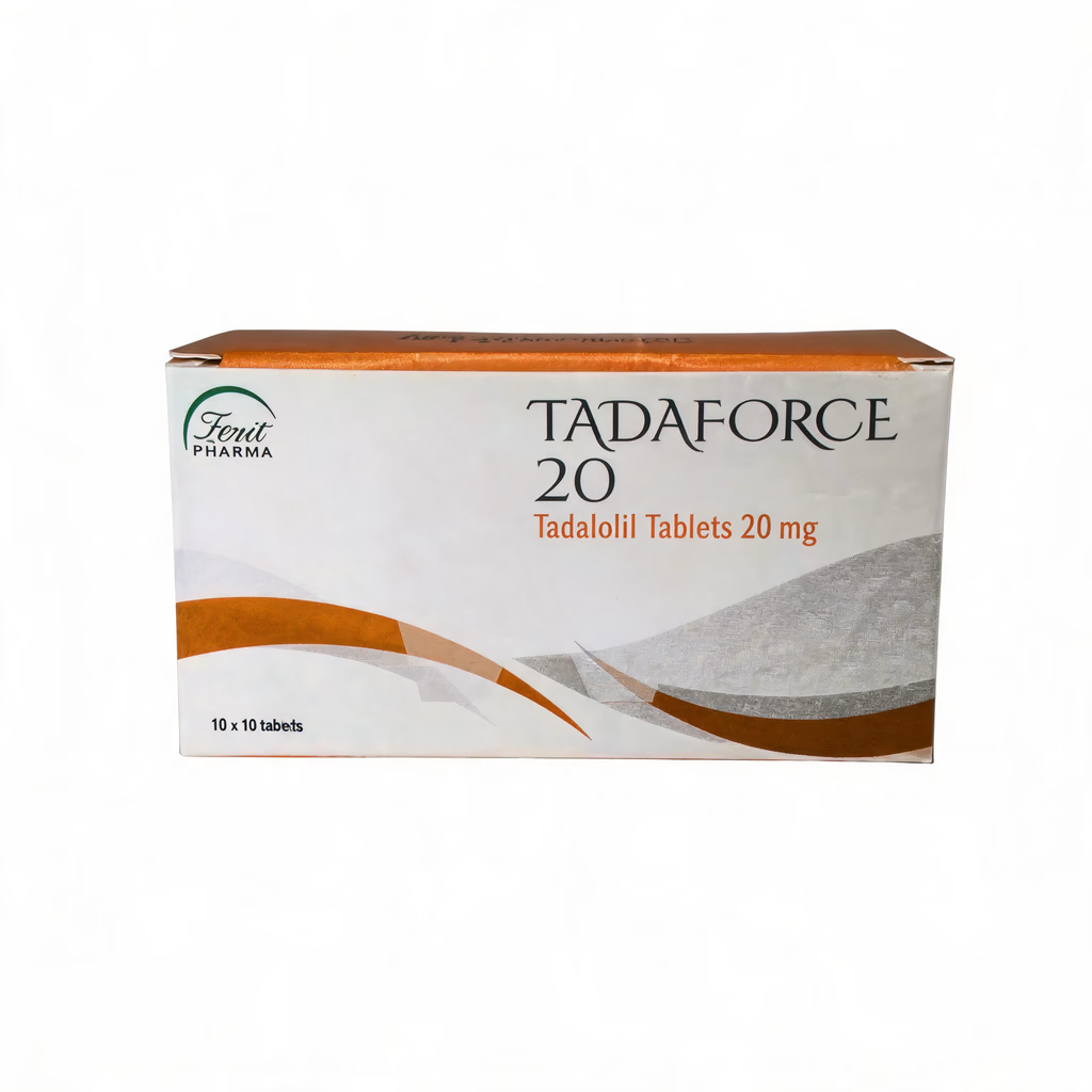 Opakowanie tabletek Tadaforce 20mg tadalafil na zaburzenia erekcji