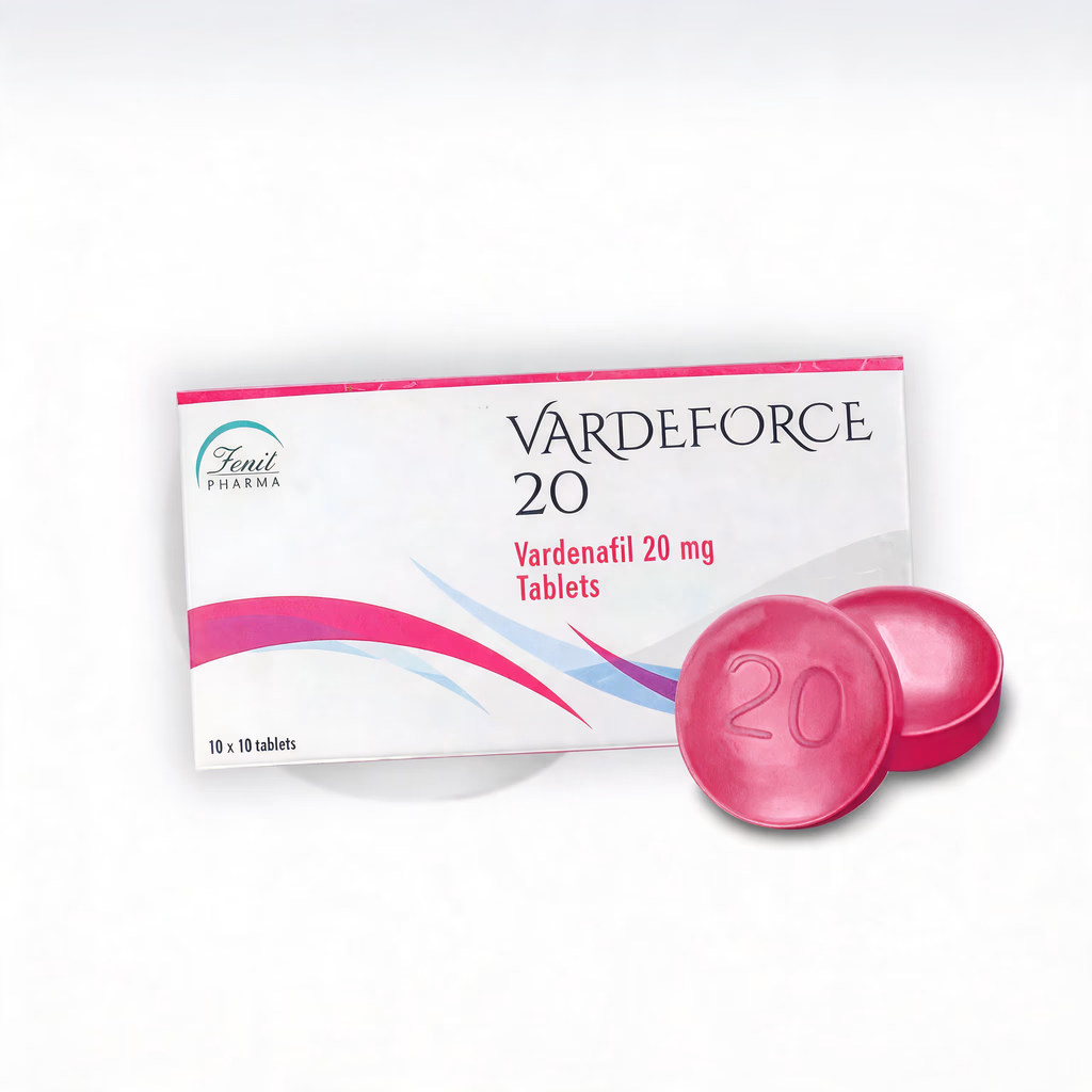 Opakowanie tabletek Vardaforce 20mg wardenafil na erekcję