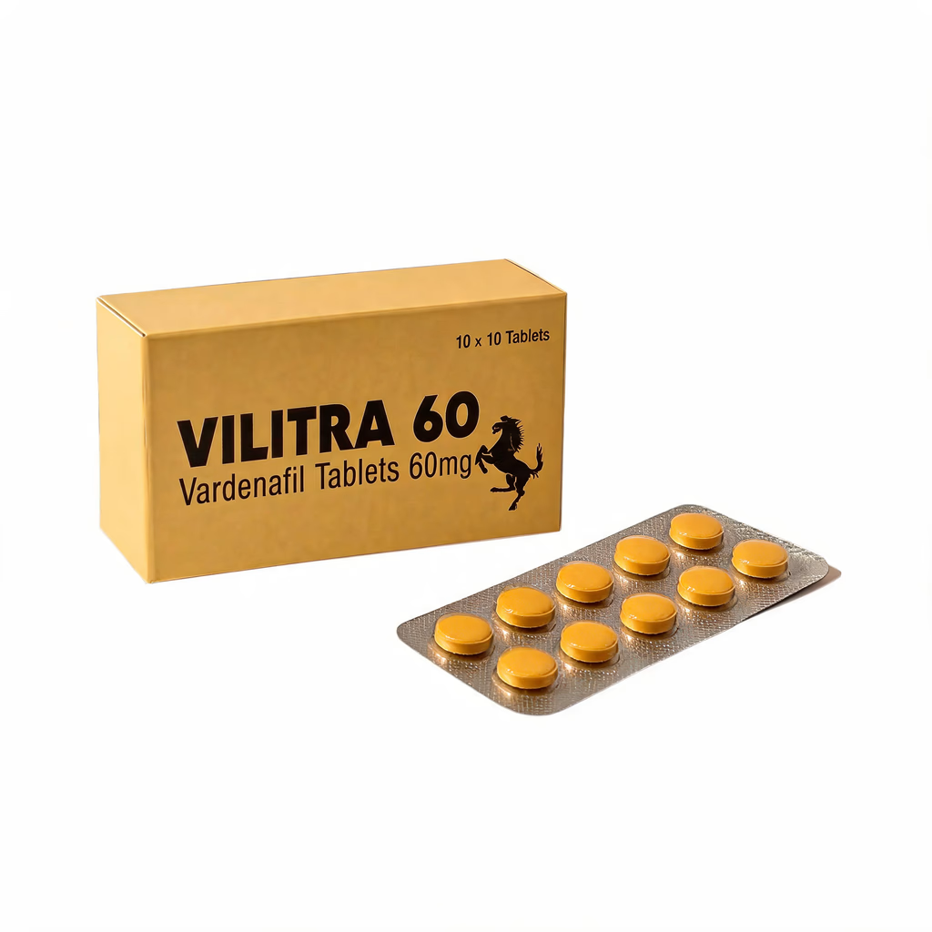 Opakowanie tabletek Vilitra 60mg wardenafil najwyższa dawka
